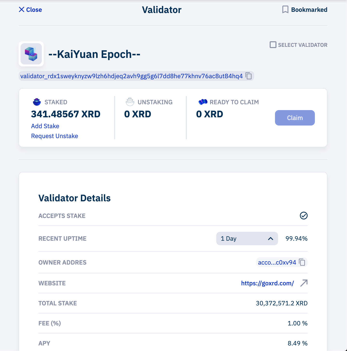 Kaiyuan epoch detail